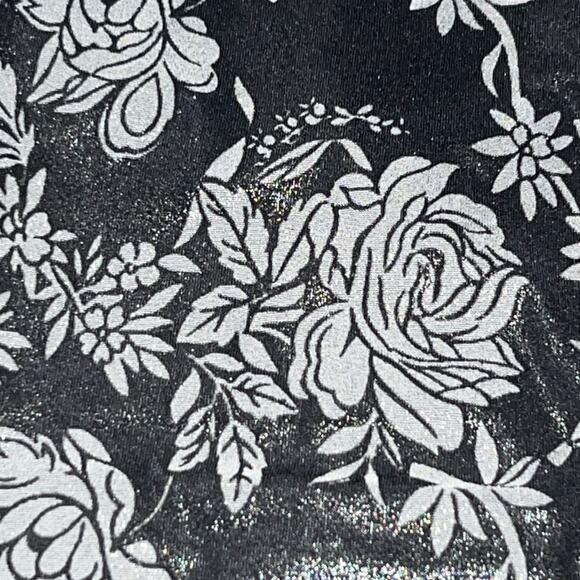 VTG AUTH Christian Dior Black Low Back High Cut Floral Print One Piece Swimsuit - Picture 11 of 12